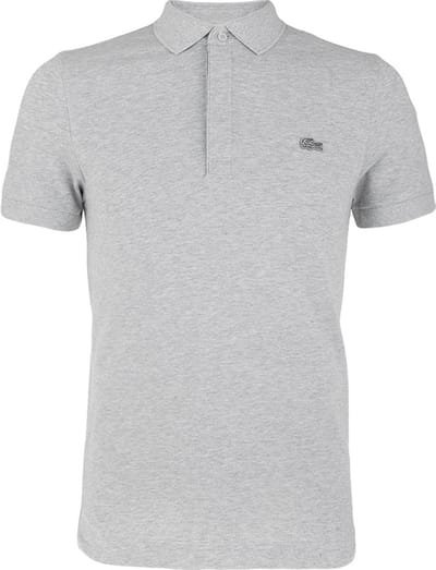 Lacoste heren paris edition polo shirt katoenpique grijs
