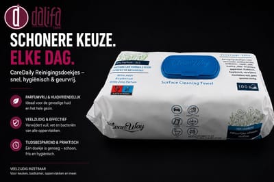 CareDaily - Schoonmaakdoekjes - 600 stuks - Multifunctioneel en parfumvrij