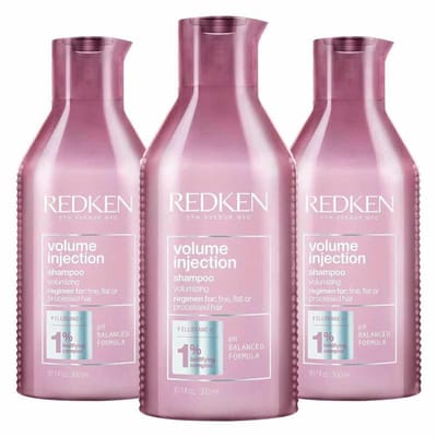 Redken Volume Injection Shampoo - 3 x 300 ml - Voordeelverpakking