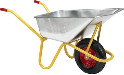 Ravendo Betonkruiwagen BC-1100-S - 110 liter bak - zware kwaliteit - voorzien van luchtband met stalen velg