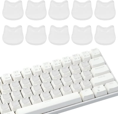 Solidchoice - 80 Stuks Glas Keyboard Bubbels voor Lange Nagels, Transparante Caps