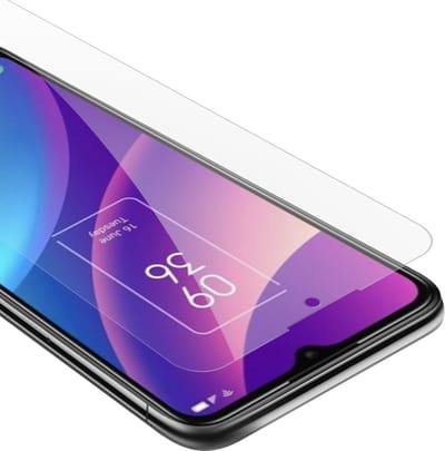 Cadorabo Screenprotector geschikt voor TCL 30E / 30SE / 305 - Pantser film Beschermende film in KRISTALHELDER Geharde (Tempered) display beschermglas in 9H hardheid met 3D Touch