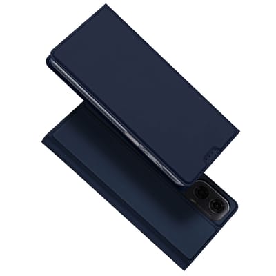 Dux Ducis - Telefoon Hoesje geschikt voor de Motorola Moto G04 - Skin Pro Book Case - Blauw