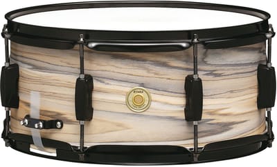 TAMA Woodworks Snare 14"x6,5" Natural Zebrawood Wrap WP1465BK-NZW - Snare drum