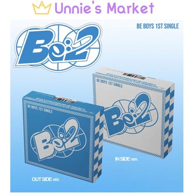 BE BOYS [BE:2] Eerste Single Album (BUITENkant ver. / BINNENKANT ver.) + Gratis geschenk Out Site ver. (blue)