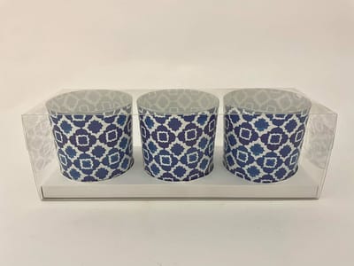 J-Line set van 3 theelichthouders dia 7cm