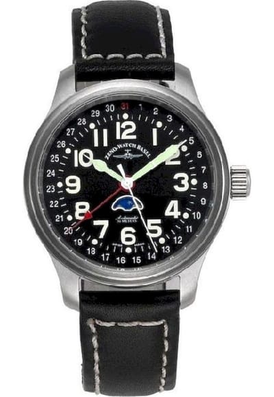 Zeno-horloge - Polshorloge - Heren - NC Pilot Maanfase - 9785-a1