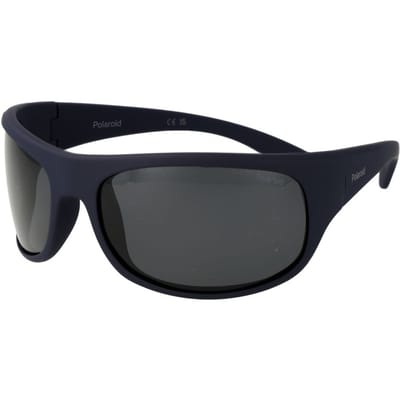 Polaroid Sport Wrap unisex mat donkerblauw grijs gepolariseerde zonnebril