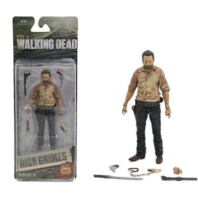 Film The Walking Dead Karakters Rick Crimes Michonne Bungee Ford PVC Actiefiguur Verzamelbaar Model Speelgoed 15cm no box