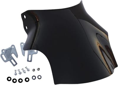 Motorfiets Windscherm - Universele Deflector - Comfortabel Rijden - PC Materiaal - 5-7 Inch - Zwart