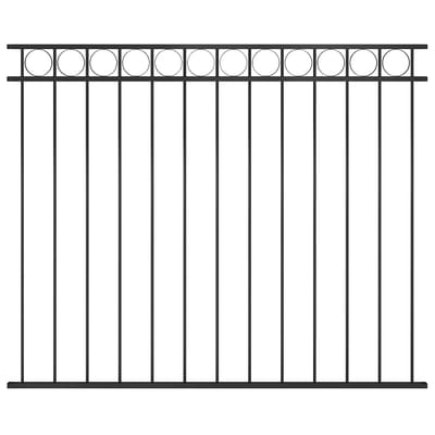 vidaXL - Schuttingpaneel - ASSEN - staal - 163x150 - cm - zwart