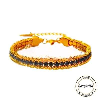 Cuban Link Ice Armband Zwart | Goldplated | Goudkleurig | Ice | RVS | Zirkonia | 16 – 21 CM | Dames Cadeau