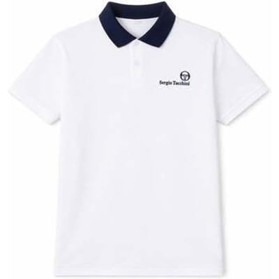 T-shirt Sergio Tacchini Bondi Polo Shirt White/Maritime Blue/Mango Mint