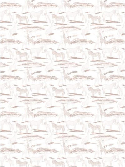 Decopatch papier wit met savannedieren