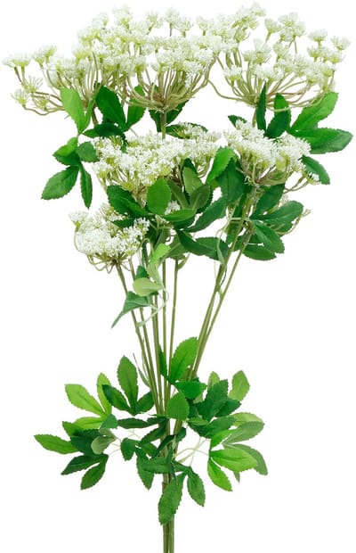 Wilde wortel Kunstweidebloem Kunstbloemen 3st, 3 Stück