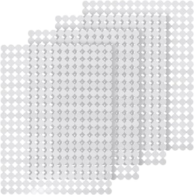 4 Stuks 40x30cm Afvoer Mat Bescherming, Verstelbare Sneldrain Mat voor Keramische en RVS Wasbakken, Wit en Duurzaam