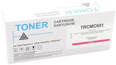 Ricoh TRCMC651 - Toner Magenta - 48.500 pagina's - Huismerk Compatible - Geschikt voor Lanier Pro C 650-serie Lanier Pro C 651 Lanier Pro C 651 ex Lanier Pro C 750 Serie Lanier Pro C 751 Lanier Pro C 751 ex Ricoh NRG Pro C 650 Serie