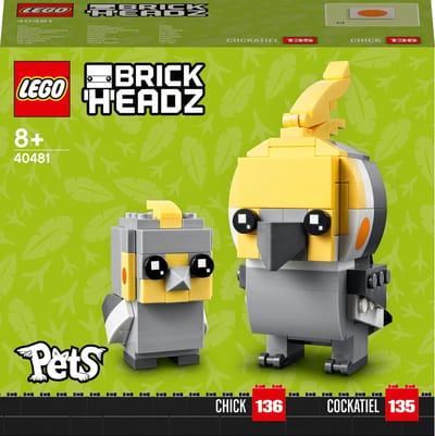 LEGO Iconic Cockatiel 40481, Bouwpakket, 8 jaar, Kunststof, 0 stuk(s), 247 g