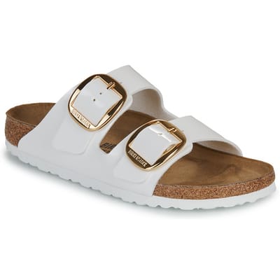 Birkenstock Arizona Big Buckle Patent Sandalen White, Birko Flor - Fashion Wear - Vrouwen
