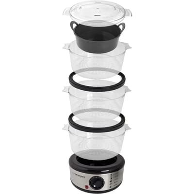 Esperanza ''Steam volcano'' Stoomkoker - 3 laags - 7.5L- 400W - RVS