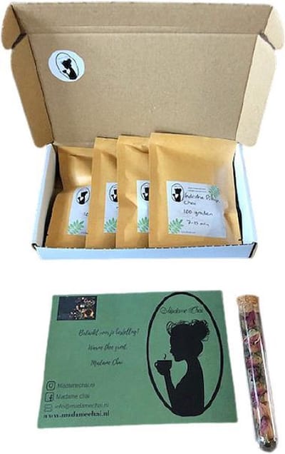 Madame Chai proef thee pakketje - theepakket - thee geschenk - losse thee - cadeau