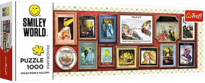 Trefl puzzel 1000 stukjes - SmileyWorld Gallery kleurrijk karton.