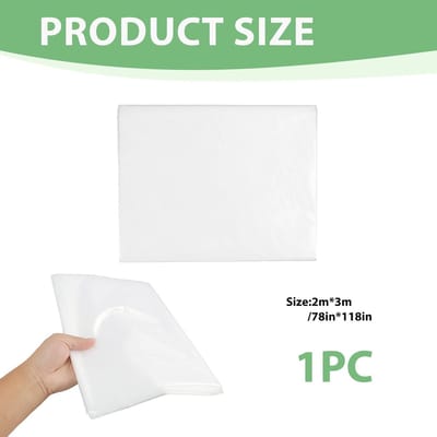 Polyethyleen Plaat - Plastic Zeil - Tuin Isolatie - Extra Dik - 2 x 3 Meter - Transparant