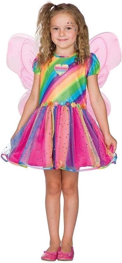 Rubie's Verkleedjurk Regenboogfee Polyester Maat 116
