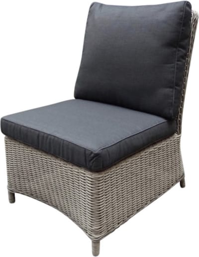 Bilbao middenelement grijs wicker
