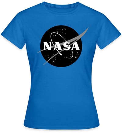 NASA zwart-wit klassiek logo T-Shirt Dames
