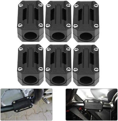 3 Paar Bumper Decoratieve Blokken voor Motoren - Bescherming en Decoratie voor R1200GS en R1150GS, Geschikt voor 22mm, 25mm en 28mm Bumpers