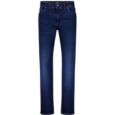 Gardeur Jeans Reza Relaxed Balance In Blue Stretch Performance Dark Rinse Used / male