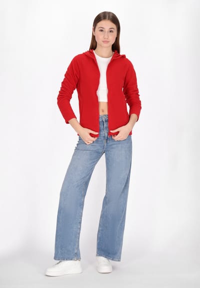 Mymo Fleece jas Dames rood