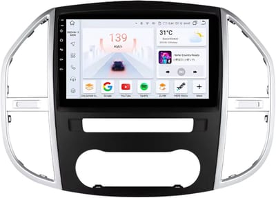 Autoradio met bluetooth - Carplay - Voor Mercedes Benz Vito W447 (2014-2021) - Geschikt voor Apple en Android - Stereo - Navigatie - Navigatiesysteem auto - 4GB 32GB