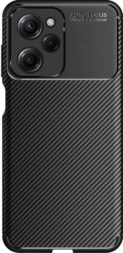 Cazy hoesje geschikt voor Poco X5 Pro - Rugged TPU - Zwart
