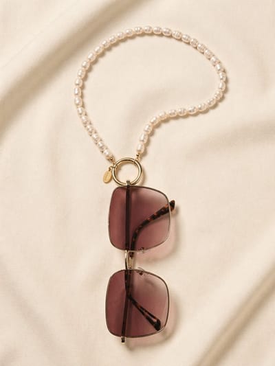 Parelketting dames wit-goud – echte zoetwaterparels – luxe halsketting accessoire | Sunny Cords