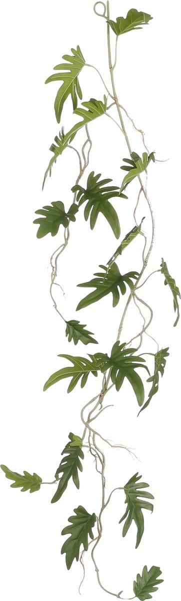 Mica Decoration kunstplant slinger Philodendron Xanadu - groen - 115 cm - Kamerplant snoer
