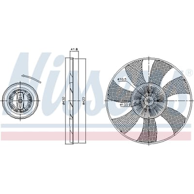 Koppeling, radiatorventilator NISSENS 86217