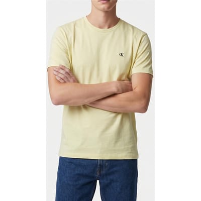 Calvin Klein Ss Classic Monogram T-shirt Lime Spritz Taglia: S | Magliette basic Outlet | Uomo | Verde