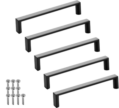 SOTECH set van 5 meubelgrepen BLACKLINE XI BA 128 mm mat zwart (lengte 135 mm, breedte 12 mm, hoogte 27 mm) design aluminium ladegreep