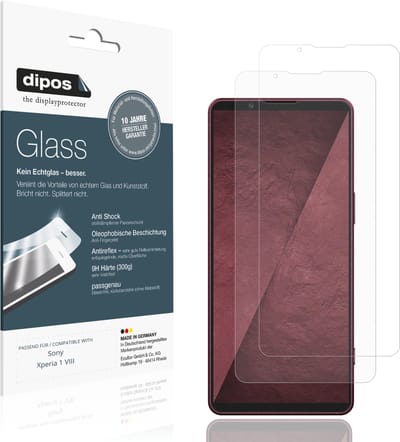 dipos – 2x Matte Pantserfolie geschikt voor Sony Xperia 1 VIII | 9H Screenprotector