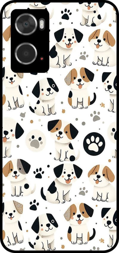 Smartphonica Telefoonhoesje Geschikt voor Oppo A36 / A76 / A96 met honden opdruk - TPU backcover case dog design geschikt voor Oppo A36;Oppo A76;Oppo A96