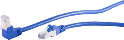S/FTP CAT6 Gigabit netwerkkabel haaks/recht / blauw - 7,5 meter