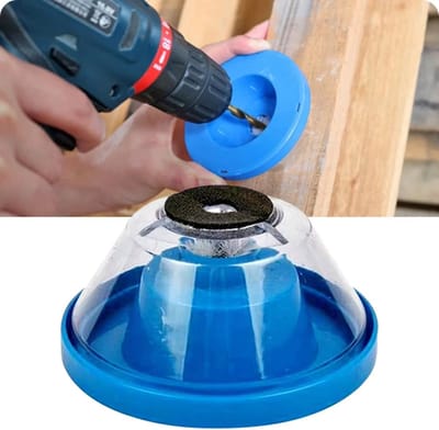Jumada's - Stofbescherming voor boor - Afscheider voor stofbakje - Anti-stofbeschermer - Stofafscheider voor boormachine - Stofdicht boren - Blauwe cover