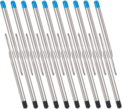 Penvullingen, Parker-compatibele metalen vullingen voor G2-formaat, 10 x blauw + 10 x zwart