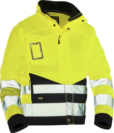 Jobman 1231 Hi-Vis Jacket 65123162 - Geel/Zwart - XL