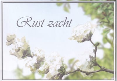 Rouwkaarten - 100 stuks - 14,5 x 10,5 cm - Rust Zacht - Rouwboeket kaart - Gevouwen - Rouw-1