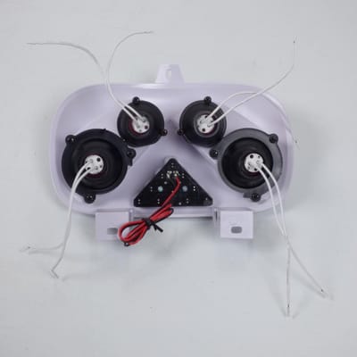 frontoptiek één voor scooter yamaha 50 bws 1997-2003 wit 4 halogeen + 10 led blauw nieuw