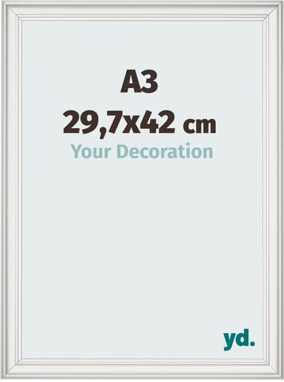 Your Decoration - Fotolijst A3 29,7x42 cm - MDF - Wit Geveegd - Lazio