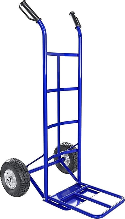 Inklapbare Steekwagen - Transportwagen Zwaar - Zendingen Verplaatsen - 250 Kilo Draagkracht - 116 CM Hoogte - Blauw